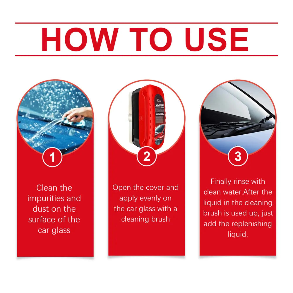 Powerful Windshield Cleaner & Oil Film Remover