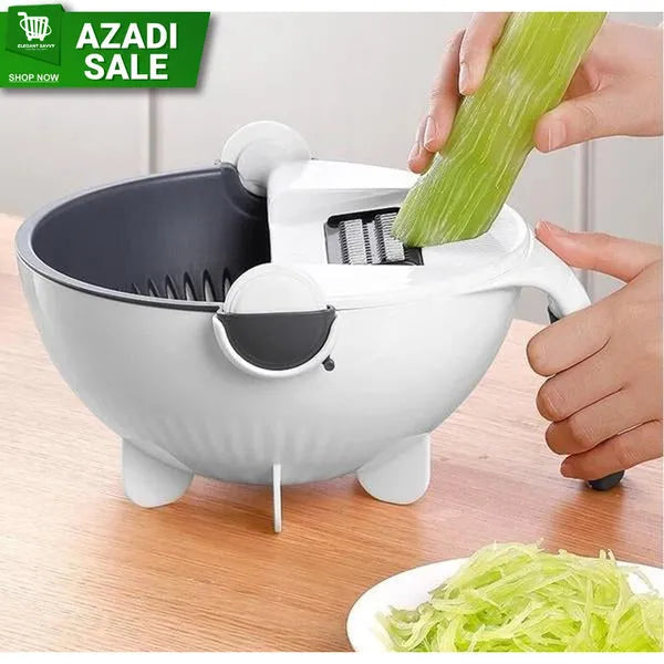 9 in 1 Multifunctional Vegetable Cutter With Drain Basket