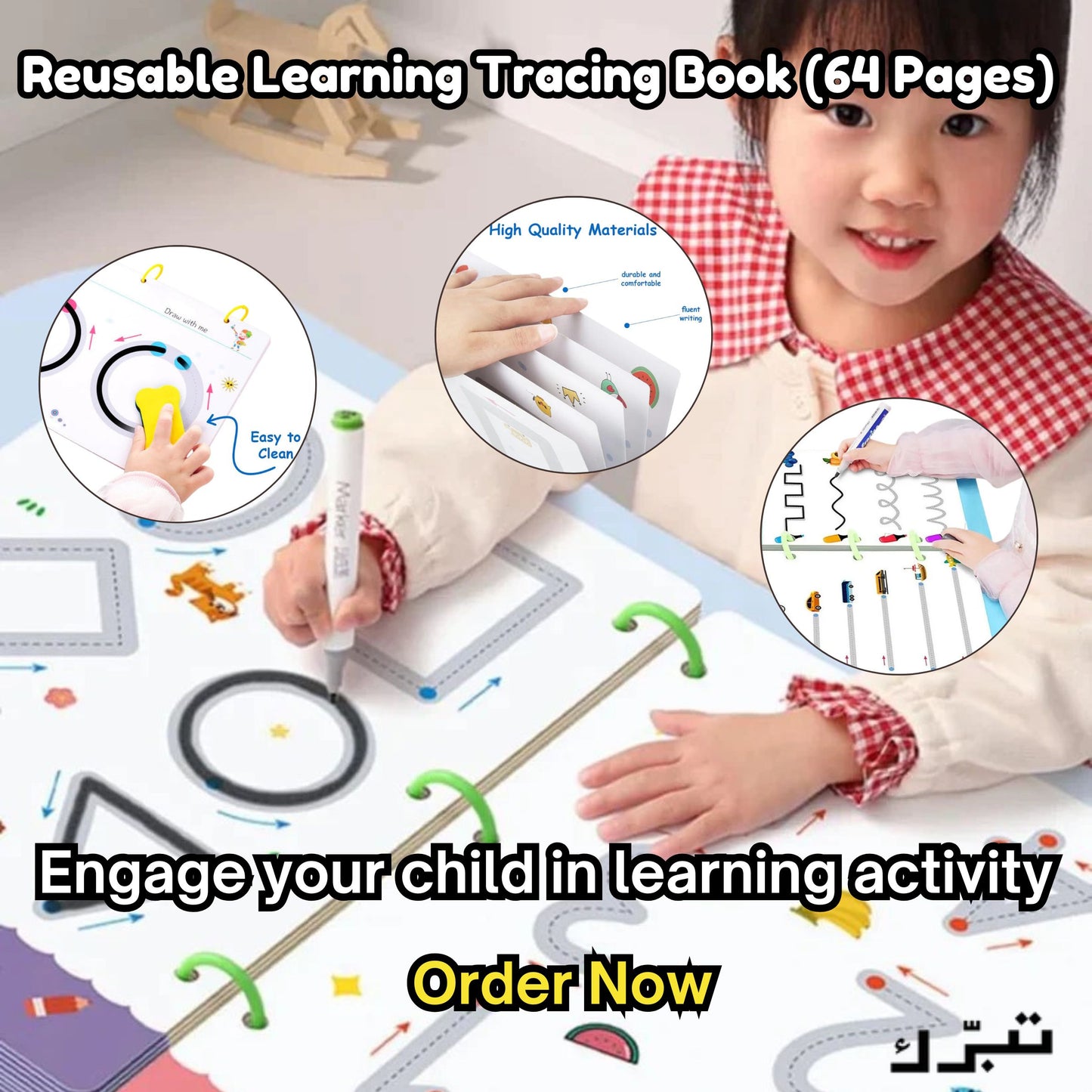 Reusable Learning Tracing Book (64 Pages)