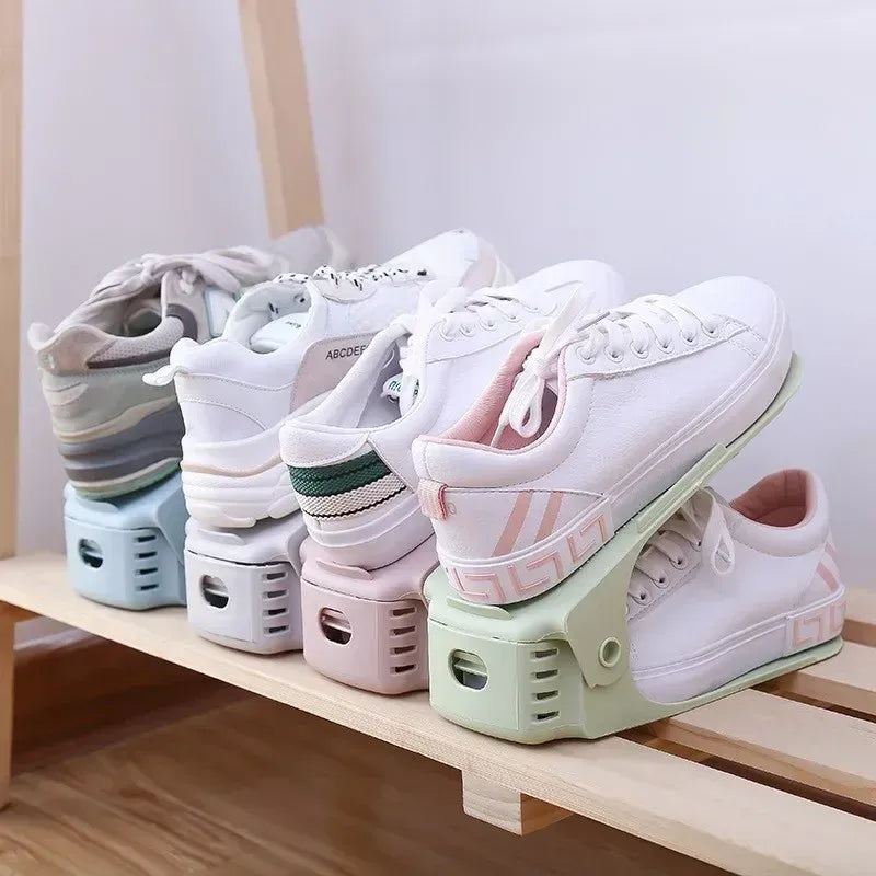 Adjustable Double Layer Shoes Rack