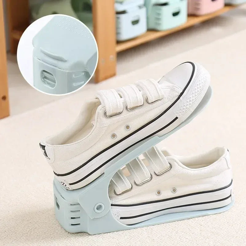 Adjustable Double Layer Shoes Rack